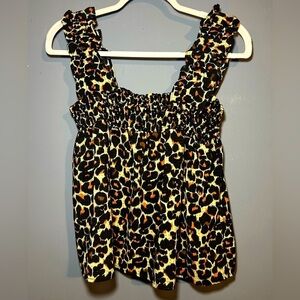 ‘Who What Where’
 Boutique top with adorable puffy sleeves,medium,
Medium